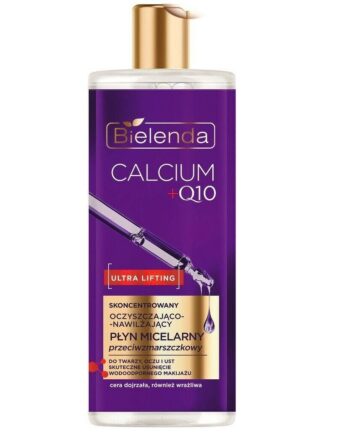 Bielenda Calcium Q10 Concentrated Cleansing And Moisturizing Micellar Liquid Anti Wrinkle 500 - Bielenda Welovebeauty  - 5902169054472