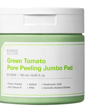 Grøn Sungboon Editor Green Tomato Pore Peeling Jumbo Pad Stk - Sungboon Editor Welovebeauty  - 8809684568750