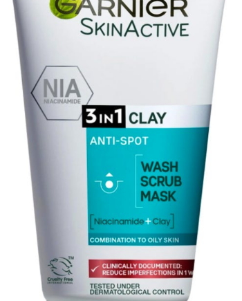 Garnier Pureactive Salicylic 3in1 Anti Pimple Clay Cleanser For Impure Skin 150 - Garnier Welovebeauty  - 3600540710574