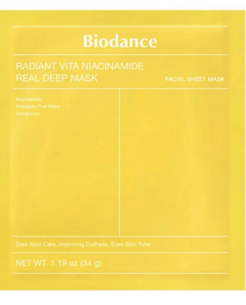 Biodance Radiant Vita Niacinamide Real Deep Mask Stk - Biodance Welovebeauty  - 8809937361466