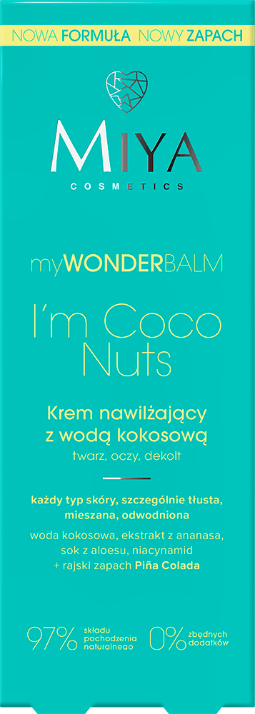 Miya Cosmetics Mywonderbalm & Coco Nuts Moisturizing Cream With Coconut Water - Miya Cosmetics Welovebeauty - 5904804151140