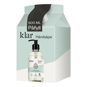 Klar Håndsæbe Refill 500 - Klar Welovebeauty  - 7046110055618
