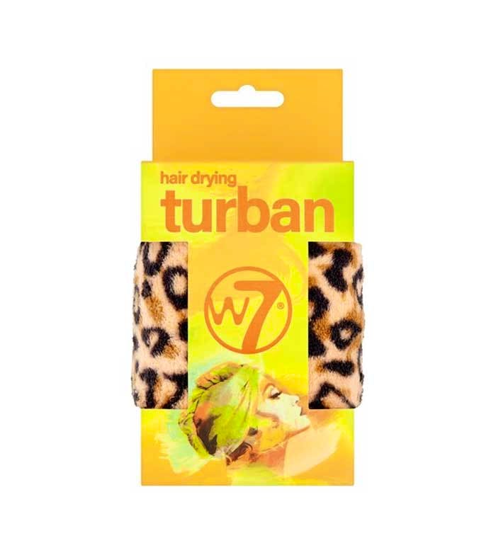 Microfiber Headwrap Leopard Print Stk - W7 Welovebeauty - 5056369123497