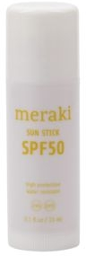 Hvid Solstift Meraki Pure Sun Stick Spf50 Svanemærket Solbeskyttelse Til Næse ører Læber - Meraki Welovebeauty  - 5707644718593