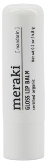 Sølv Læbepomade Gloss Meraki Mandarin økologisk Sheasmør & Jojobaolie - Meraki Welovebeauty  - 5707644513280