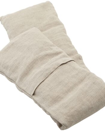 Beige Terapi Pude Meraki Økologisk Bomuld Lerperler 15x65 Varmepude Kølepose - Meraki Welovebeauty  - 5707644514942