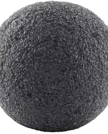 Sort Konjac Ansigtssvamp Meraki Konjac Serie Med Aktivt Kul Ø5 Til Fedtet Hud - Meraki Welovebeauty  - 5707644703018