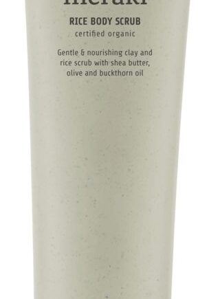 Grålig Gul Bodyscrub Kropsskrub Meraki Rice 150 Skånsom Riseksfoliering Med Sheasmør & Havtornolie - Meraki Welovebeauty  - 5707644528376