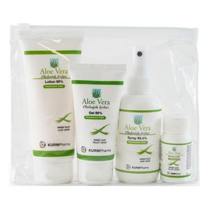 Kurm Aloe Vera Travelkit Sæt - Kurm Pharma Welovebeauty  - 5705358300233