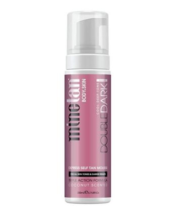 Dark Brown Minetan Double Dark Express Self Tan Mousse 200 - Minetan Welovebeauty  - 9347108004228