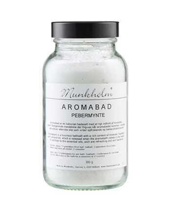 Munkholm Aromabadesalt Pebermynte Brændenælde - Munkholm Welovebeauty