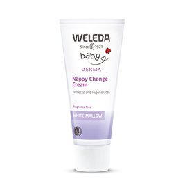Hvid Weleda Nappy Change Cream White Mallow 50ml - Weleda Welovebeauty  - 4001638096652