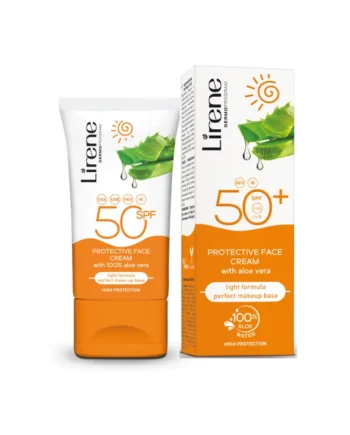 Lirene Solbeskyttende Ansigtsemulsion Med Aloe Vera Spf 50ml - Lirene Welovebeauty  - 5900717319127