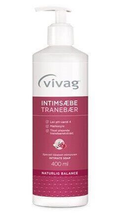 Vivag Intimsæbe Tranebær 400ml - Vivag Welovebeauty  - 7310610029708